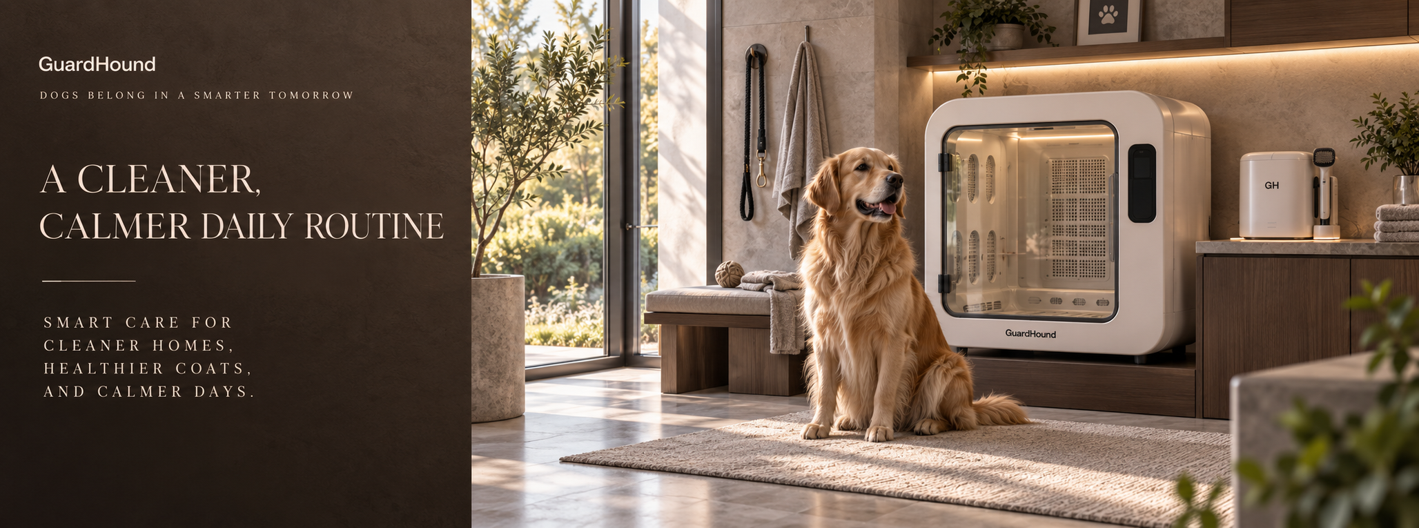 Anuncio de marca GuardHound · Limpieza y cuidado inteligentes