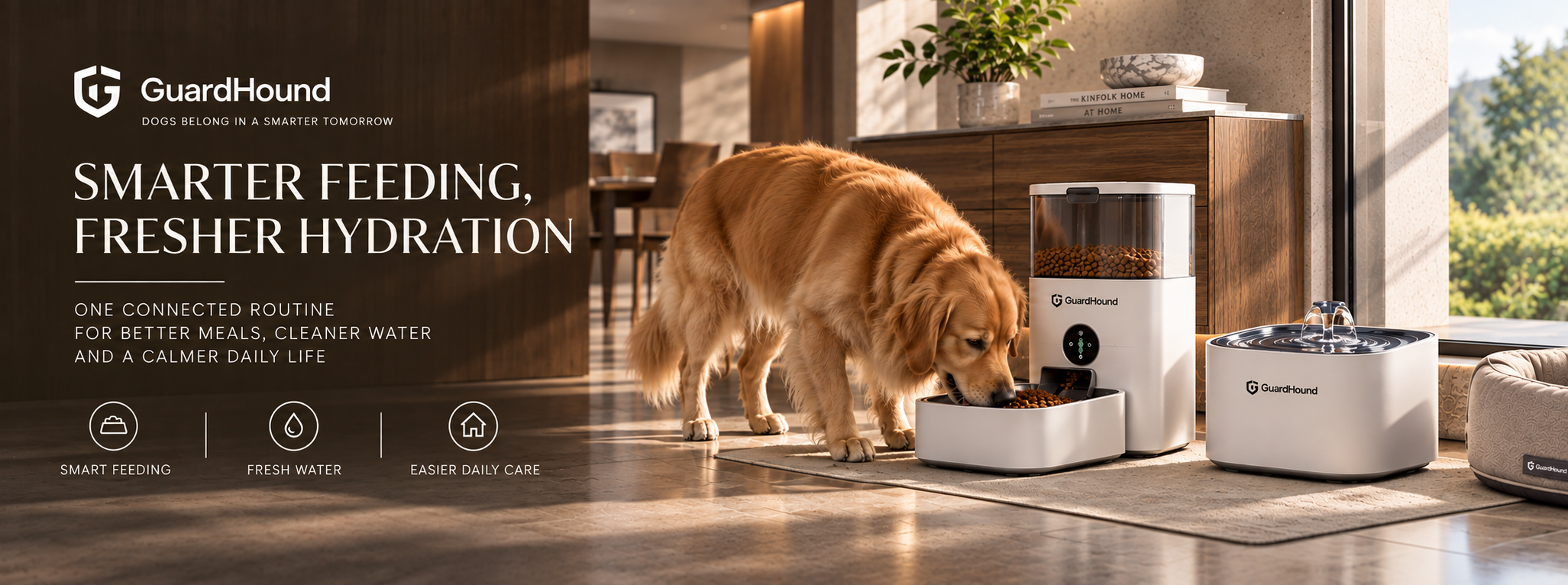 Anuncio de marca GuardHound · Alimentación e hidratación inteligentes