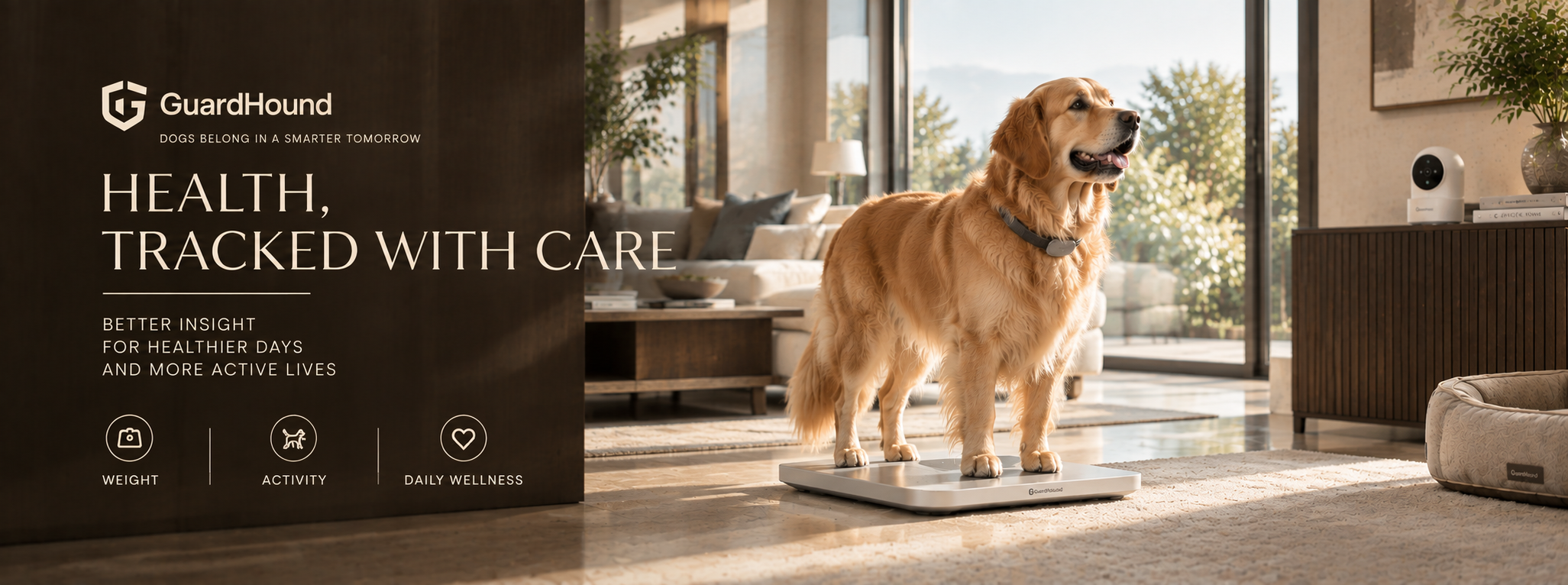 Anuncio de marca GuardHound · Salud y actividad inteligentes