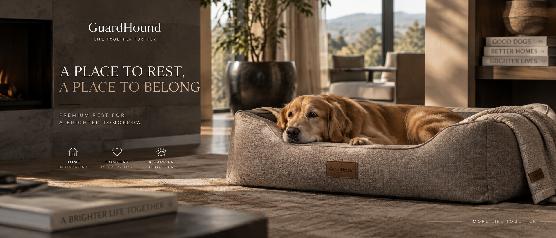 Publicidad de marca GuardHound · Descanso en casa y sueño