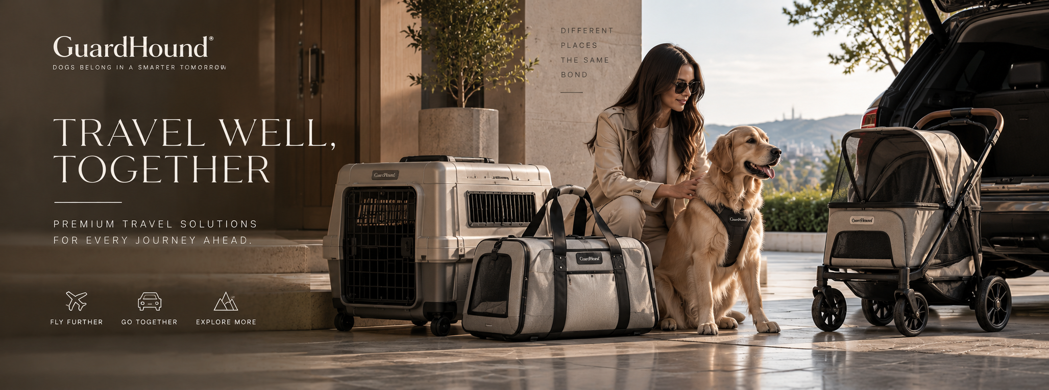 Publicidad de marca GuardHound · Viaje y transporte